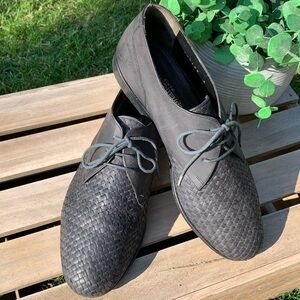 Stephane Kelian Paris Woven Leather Oxford Lace Up | Size 8